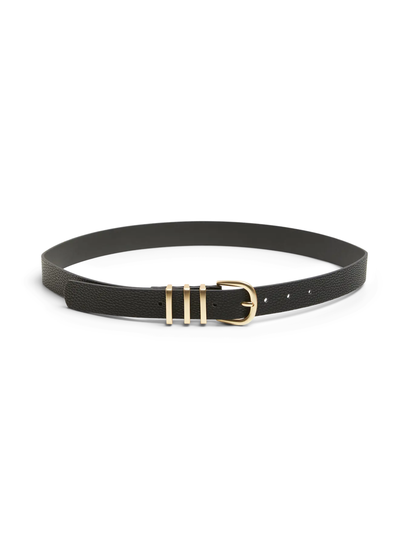 Pieces naisten vyö, PCLEA JEANS BELT Black Black W/Gold
