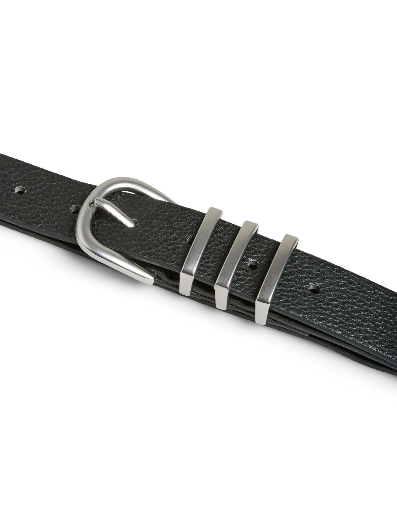 Pieces naisten vyö, PCLEA JEANS BELT Black Black W/Silver - Image 3