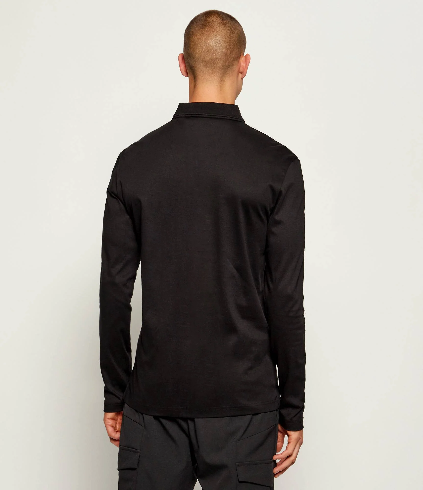 Hugo Boss miesten pitkähihainen polokauluspaita PIROL, musta - Image 6