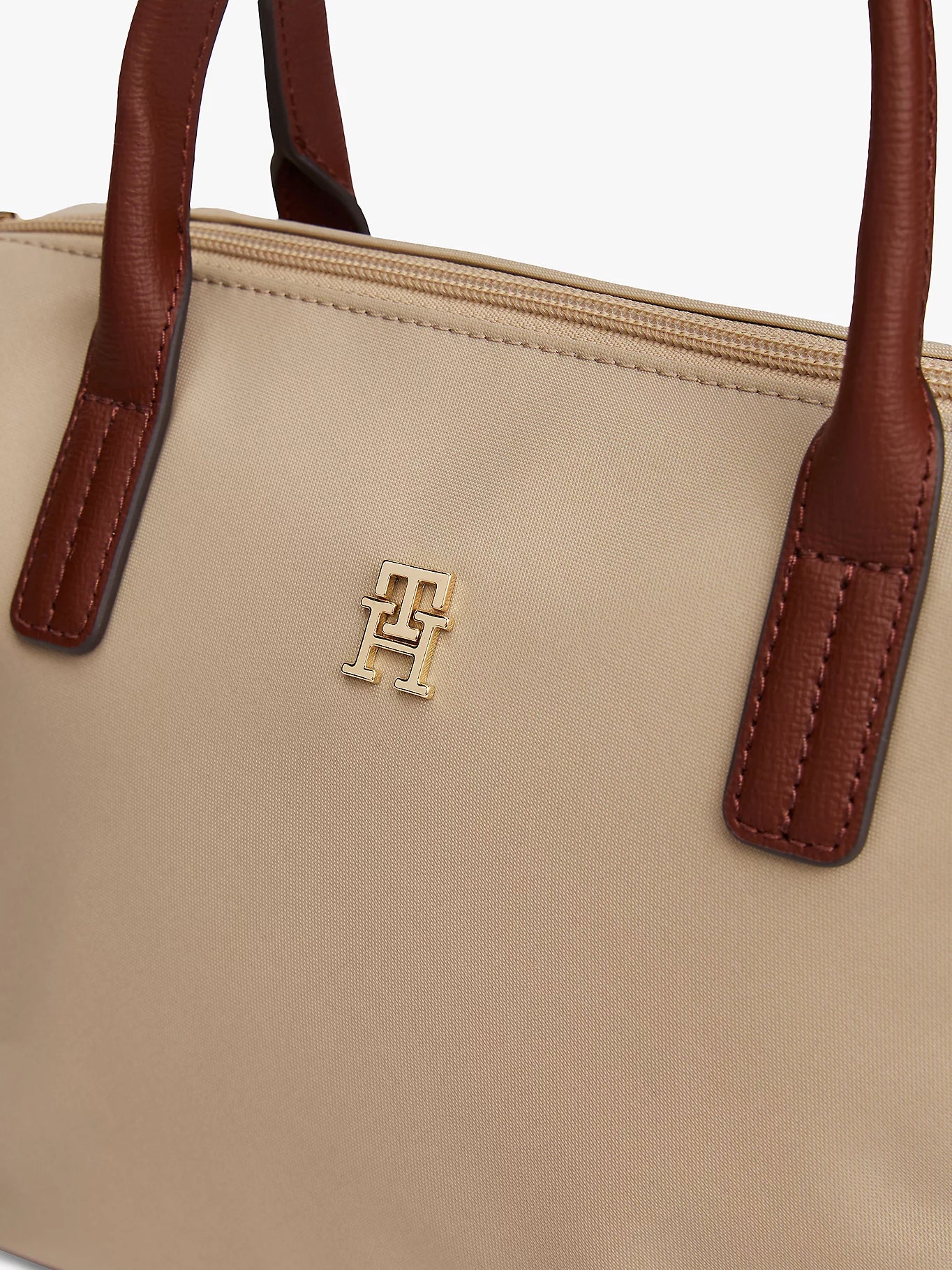Tommy Hilfiger laukku POPETTE MINI TOTE, vaalea beige - Image 3