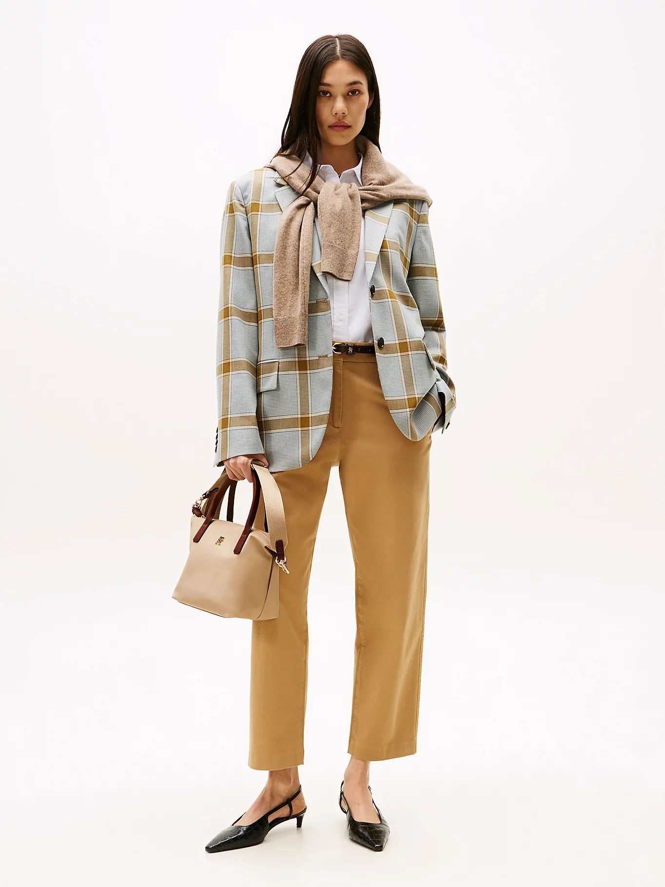 Tommy Hilfiger laukku POPETTE MINI TOTE, vaalea beige - Image 5