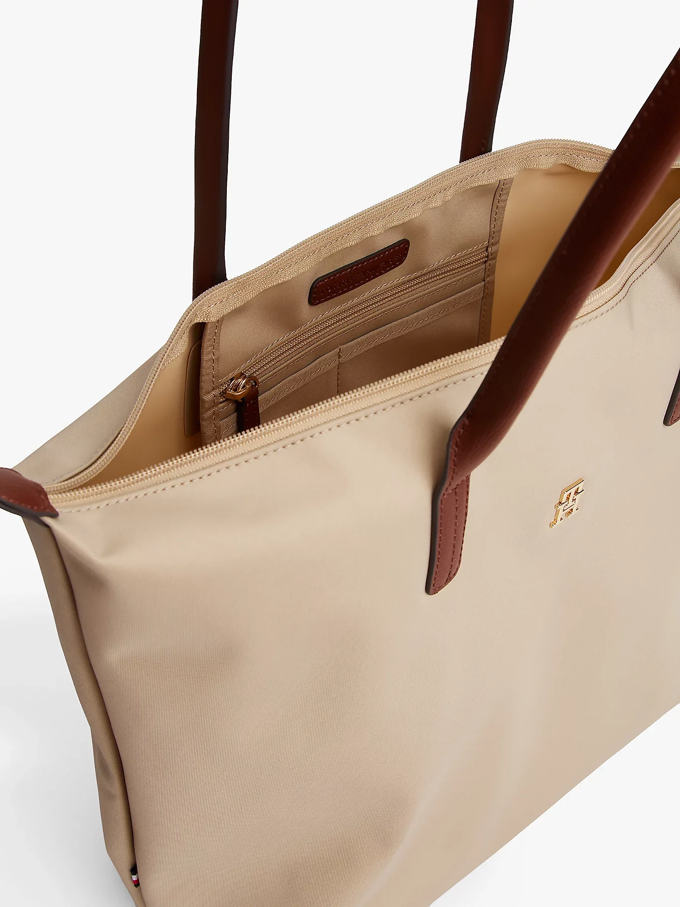 Tommy Hilfiger naisten laukku POPETTE TOTE, vaalea beige - Image 4