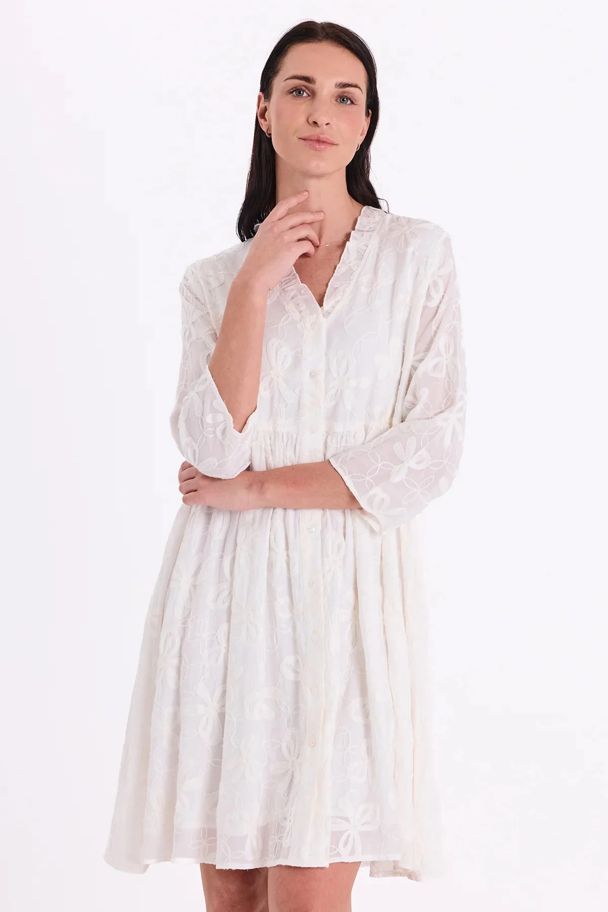Freequent mekko Randy Dress, valkoinen