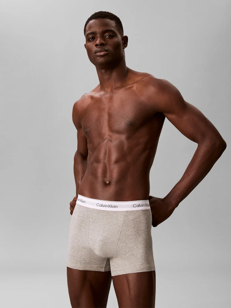 Calvin Klein miesten bokserit Relaxed Fit Trunk 3 Pack Pink Green Blue - Image 3