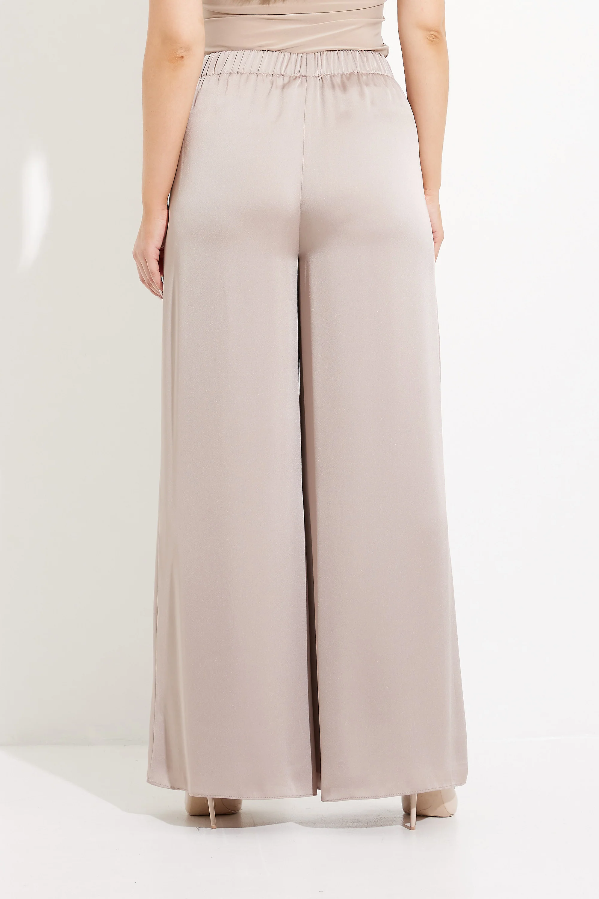 Ribkoff Naisten Housut, SATIN WIDE LEG PANTS Hiekka - Image 2