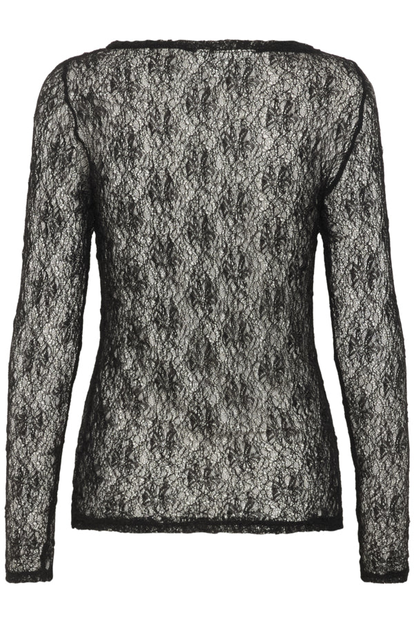 My Essential Wardrobe naisten pusero RITA BOATNECK LS BLOUSE, musta - Image 6