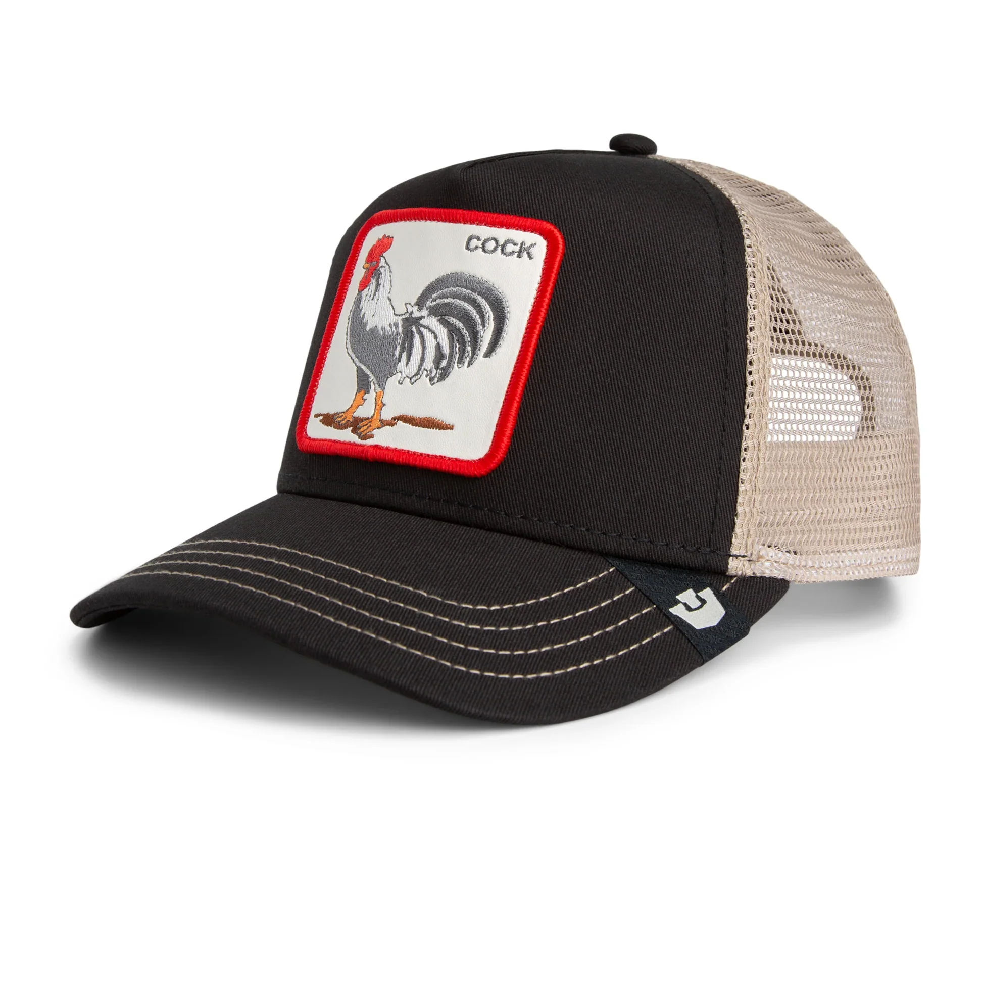 Goorin Bros lippis Rooster Trucker Black, musta