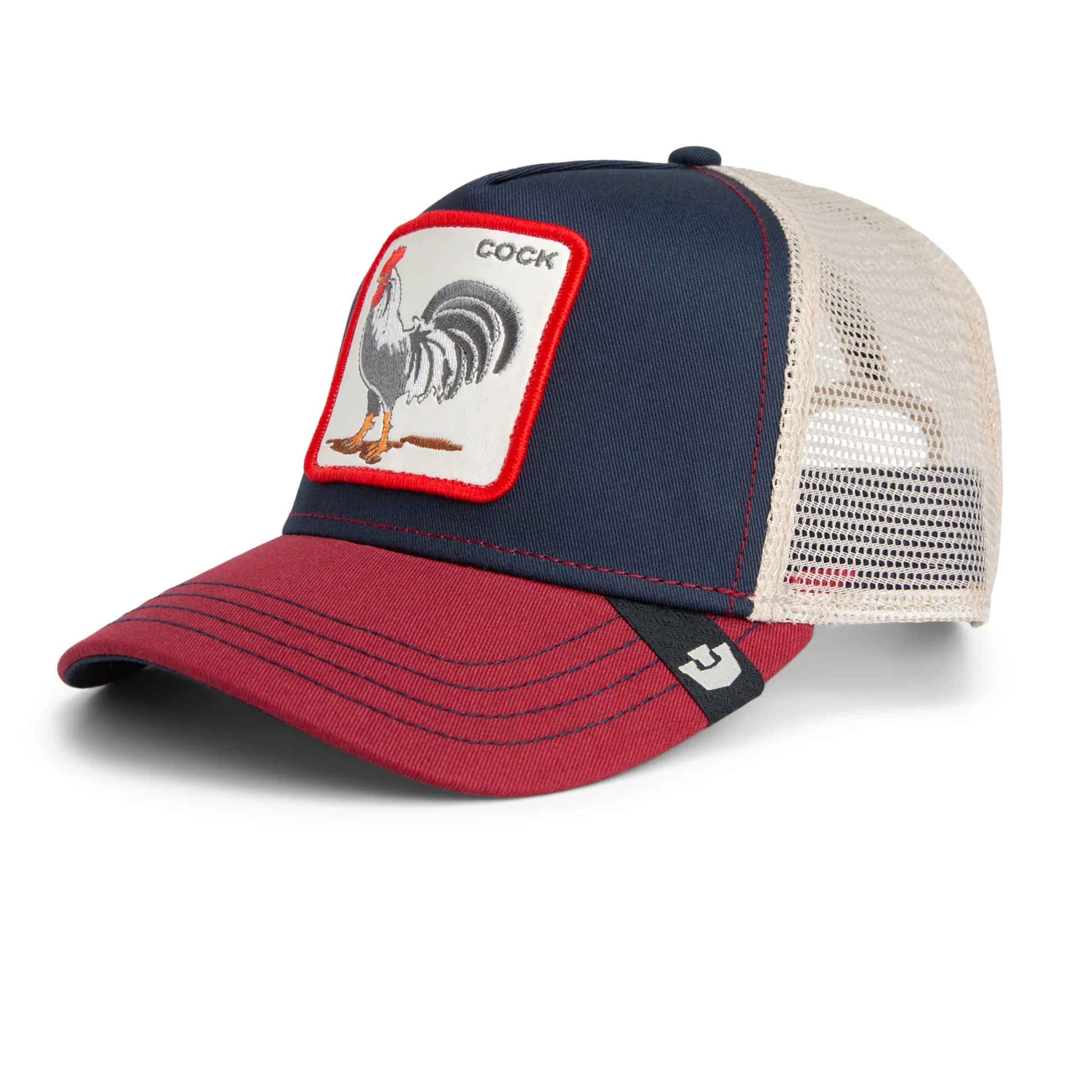 Goorin Bros lippis Rooster Trucker Navy Red, tummansininen - Image 4