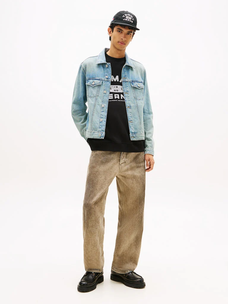 Tommy Jeans miesten farkkutakki Ryan RGLR Tucker Jacket BJ8012, sininen - Image 3
