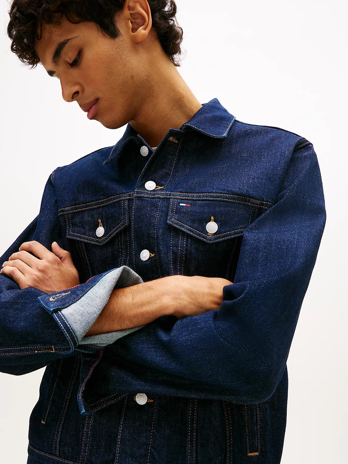 Tommy Jeans miesten farkkutakki Ryan Regular Trucker Jacket, tummansininen - Image 3