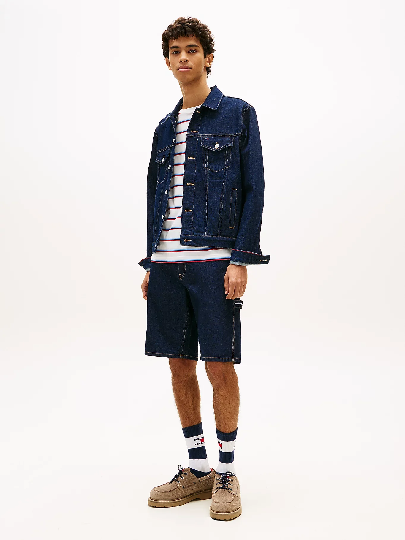 Tommy Jeans miesten farkkutakki Ryan Regular Trucker Jacket, tummansininen - Image 4