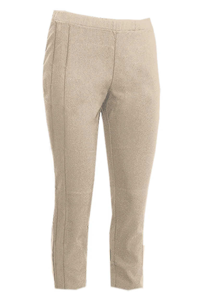 S.T.I naisten caprit, ELLENA SHORT CAPRI 50CM Vaalea Beige - Image 2