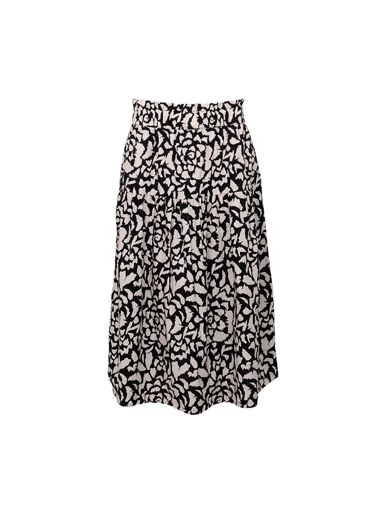 S.T.I naisten hame, HANNE SKIRT Kuosillinen Beige