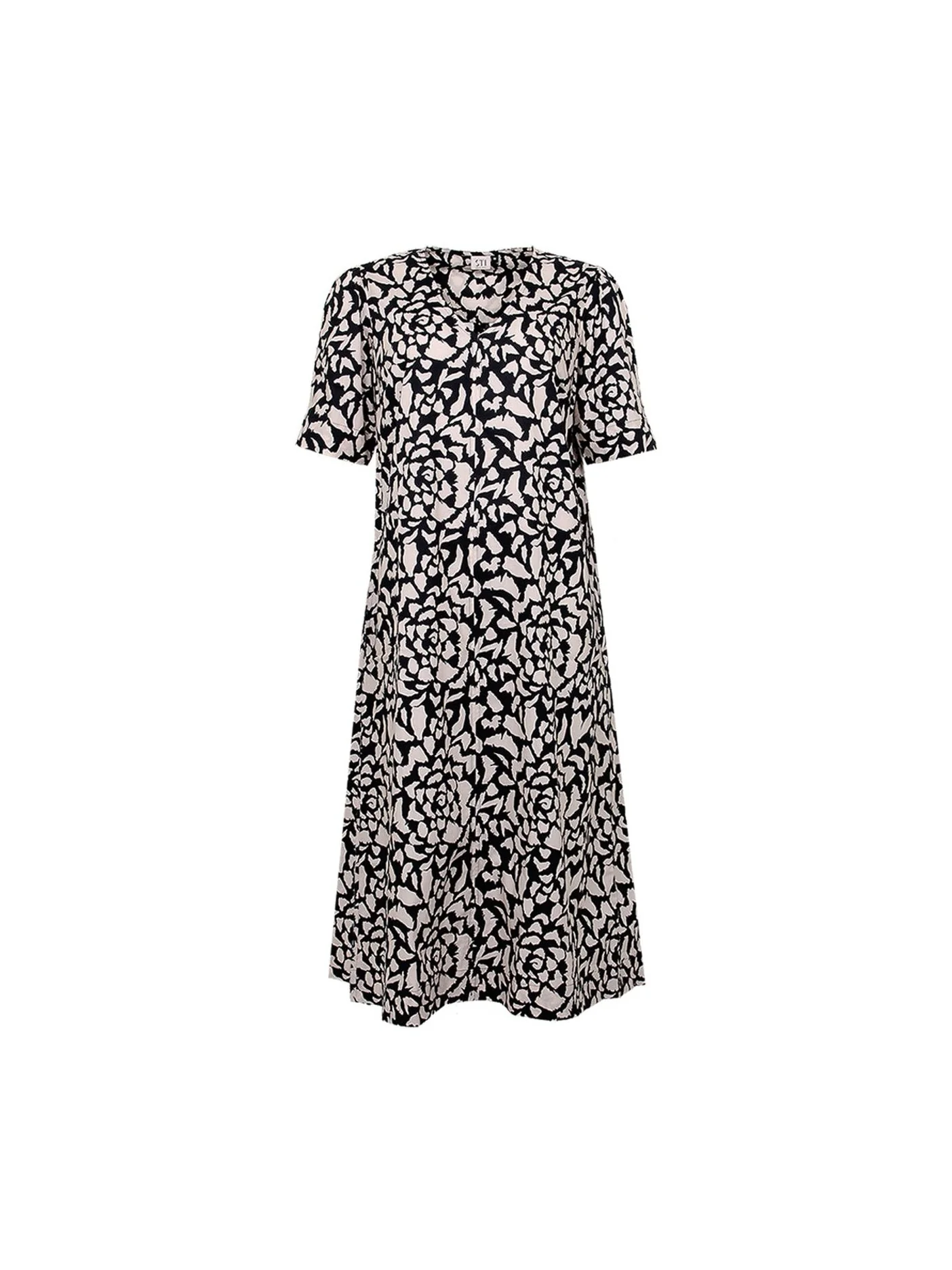 S.T.I naisten mekko, CAILA DRESS 122CM Beige Kuosi