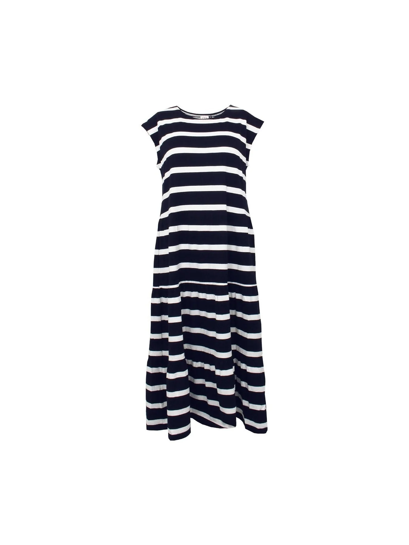 S.T.I naisten mekko, JOY STRIPE TRICOT DRESS 118CM Raidallinen Sininen