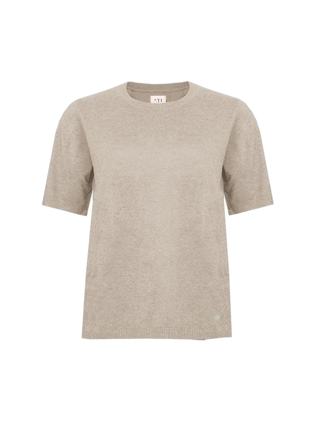 S.T.I Naisten Neulepaita, Bella Knit Vaalea Beige
