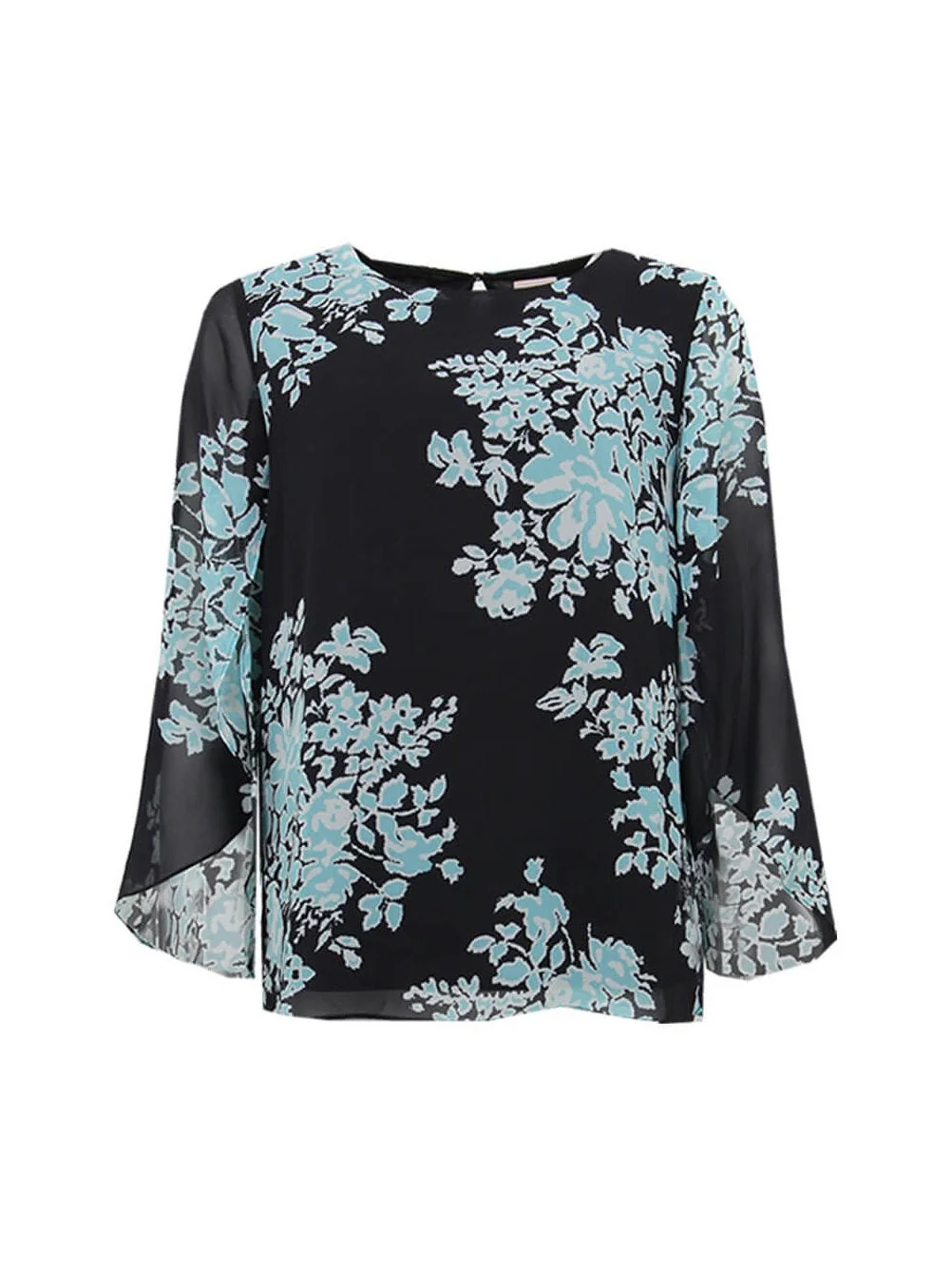 S.T.I naisten pusero, KARLY BLOUSE Musta Kuosi
