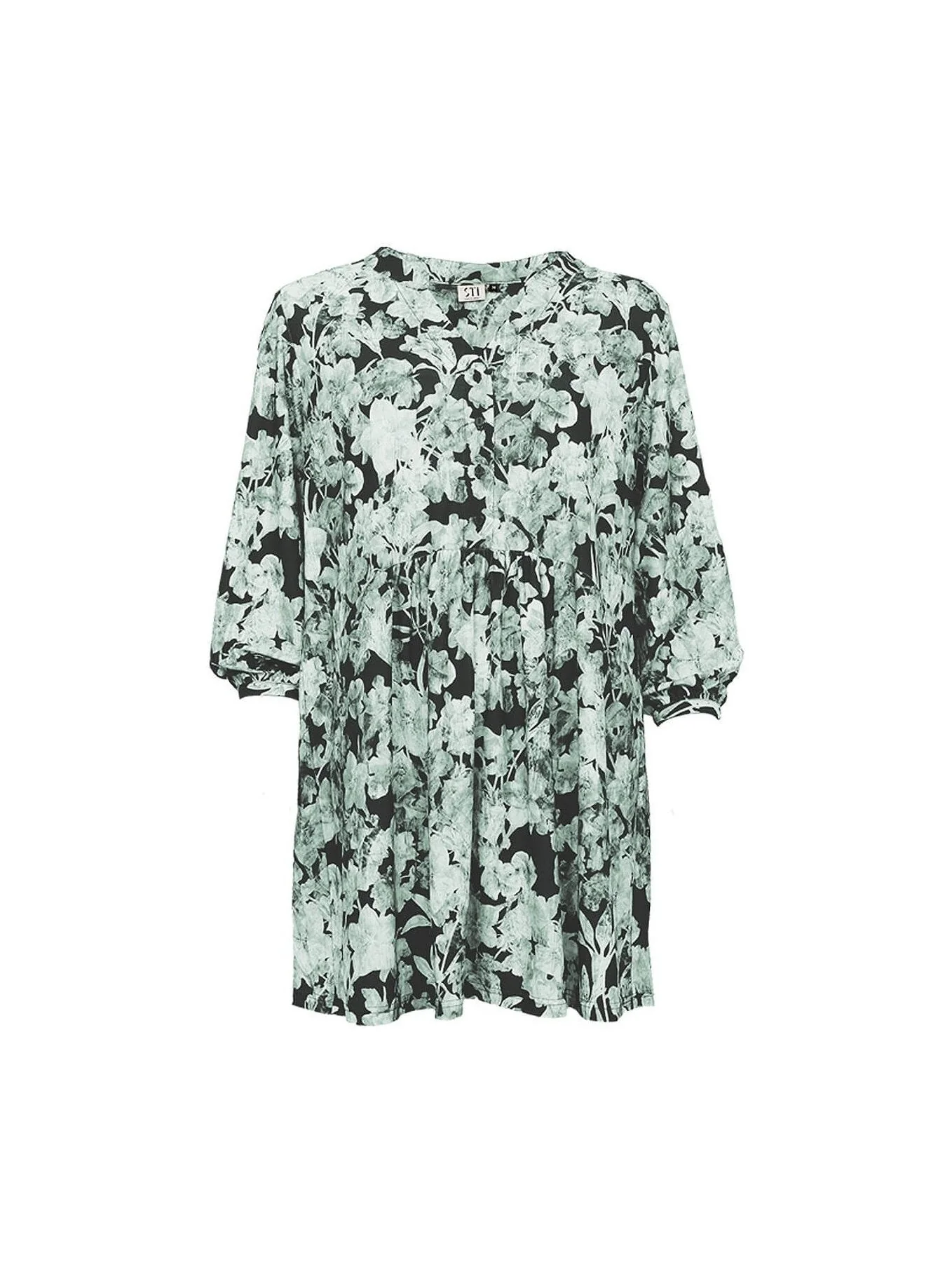 S.T.I naisten tunika, FREDA TRICOT TUNIC Musta Kuosi