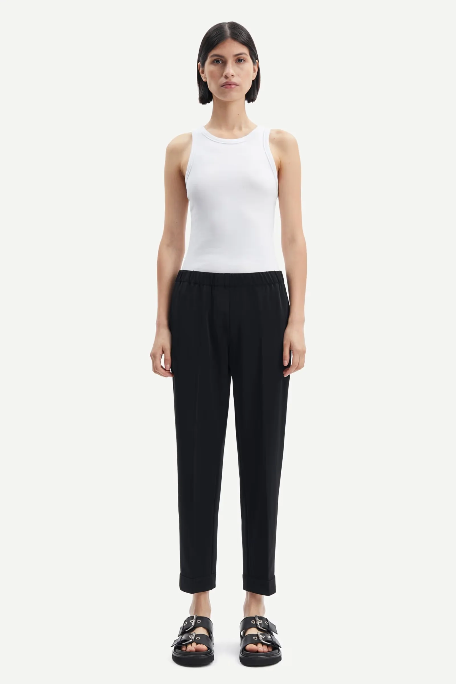 Samsoe and Samsoe naisten housut, HOYS PANTS 6528 Musta