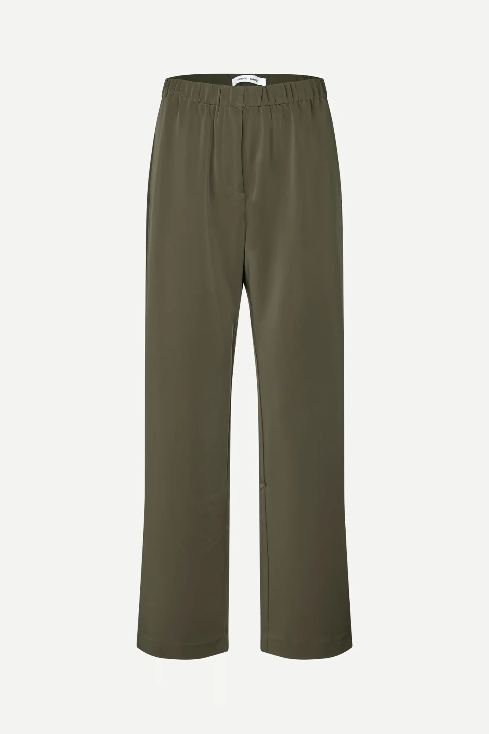 Samsoe and Samsoe naisten housut, HOYS STRAIGHT PANTS 7331 Armeijanvihreä - Image 3