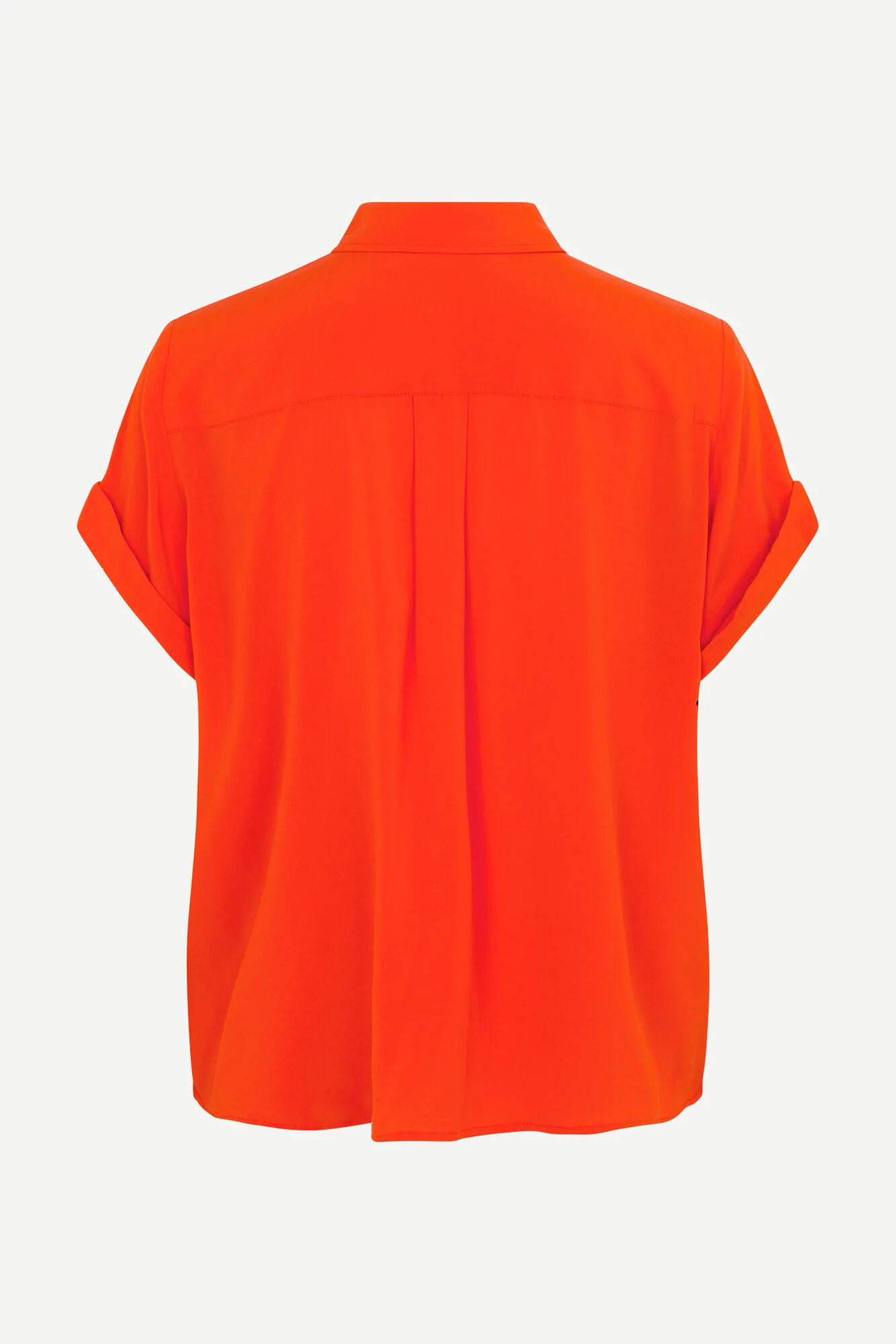 Samsoe and Samsoe, Naisten Lyhythihainen Kauluspaita, Majan Ss Shirt 9942 Oranssi - Image 2