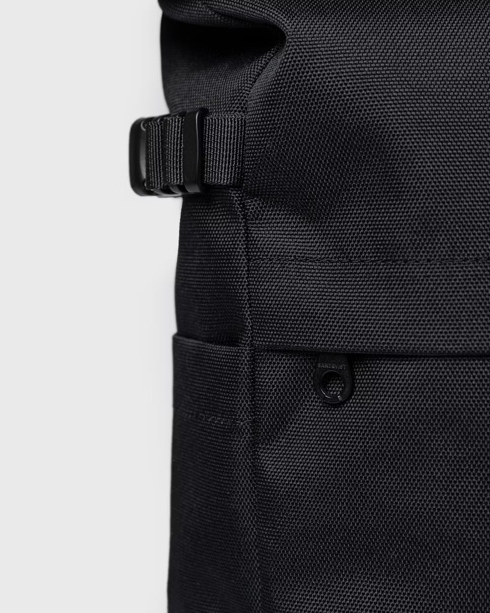 Sandqvist reppu, ICON ROLLTOP BACKPACK M Musta - Image 4