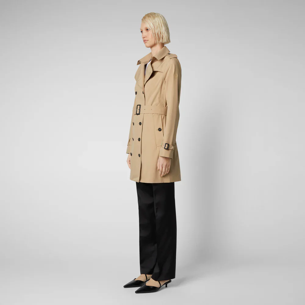 Save The Duck naisten trenssi, AUDREY TRENCH COAT Kameli - Image 2