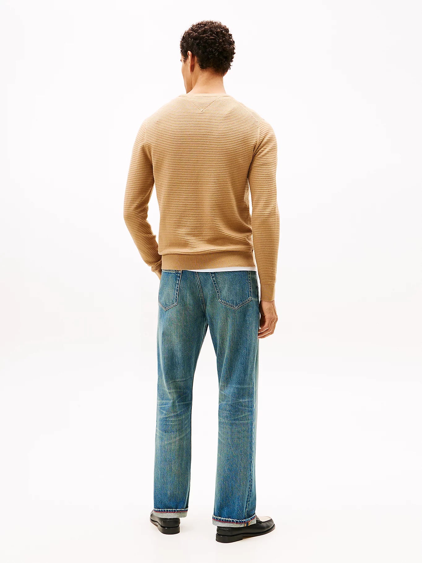 Tommy Hilfiger miesten neulepusero Seasonal Structure CNeck, beige - Image 4