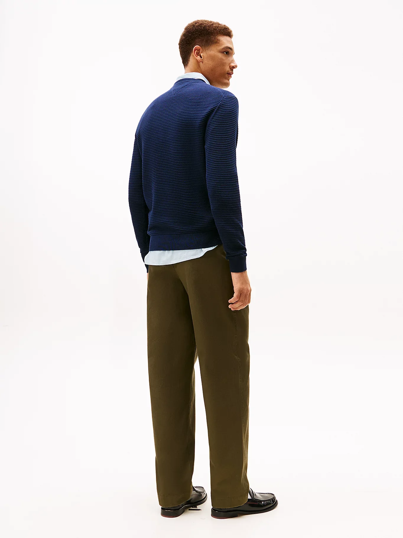 Tommy Hilfiger miesten neulepusero Seasonal Structure CNeck, tummansininen - Image 4