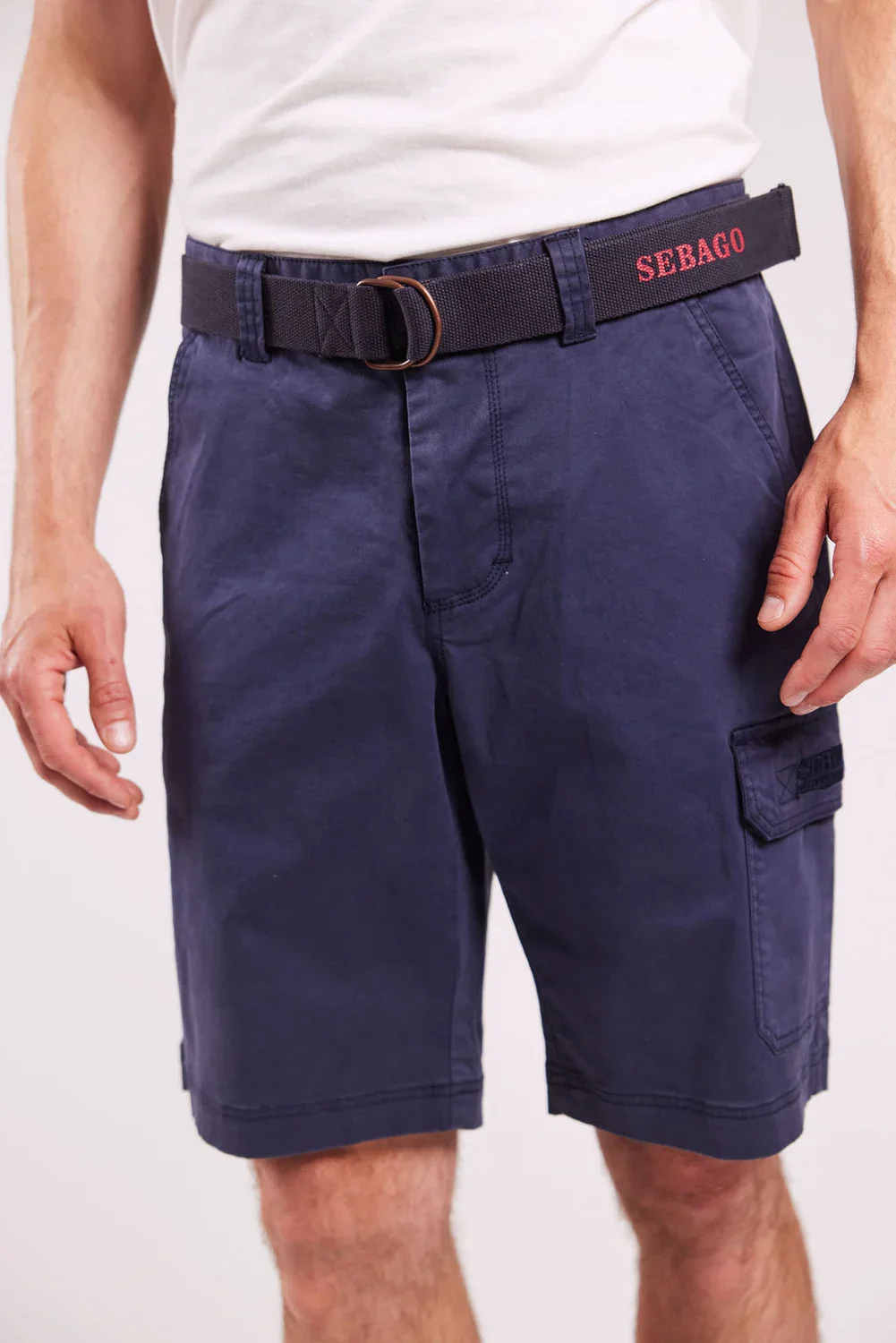 Sebago miesten shortsit, OUTWASHED POCKET SHORTS Tummansininen