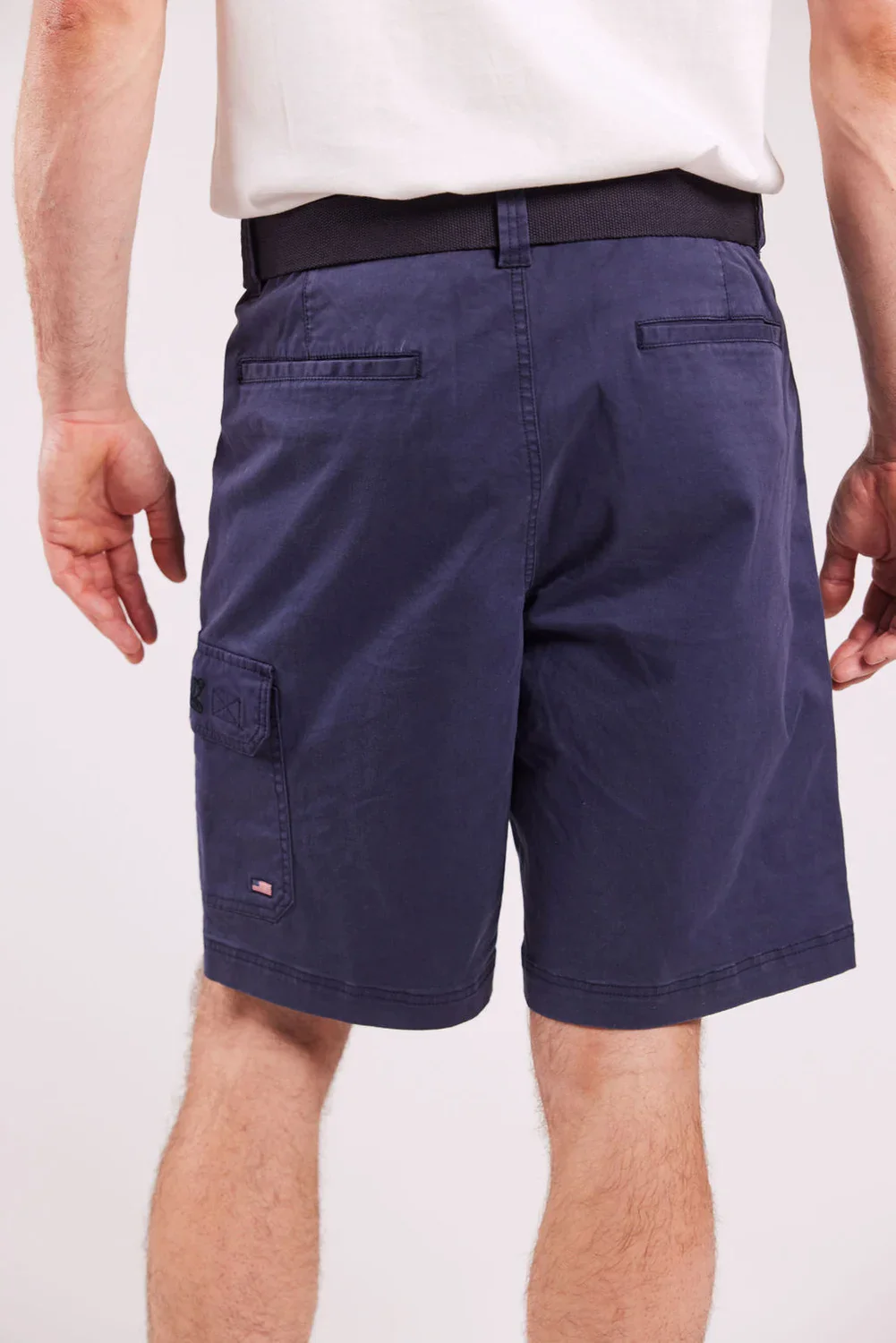 Sebago miesten shortsit, OUTWASHED POCKET SHORTS Tummansininen - Image 3