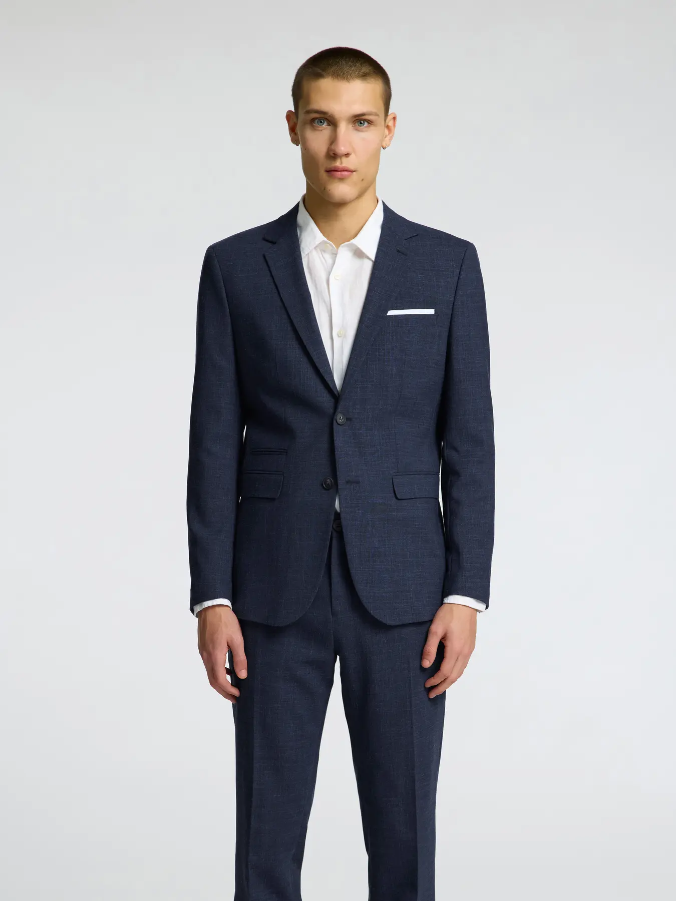 Selected bleiseri, OASIS LINEN Dark Navy