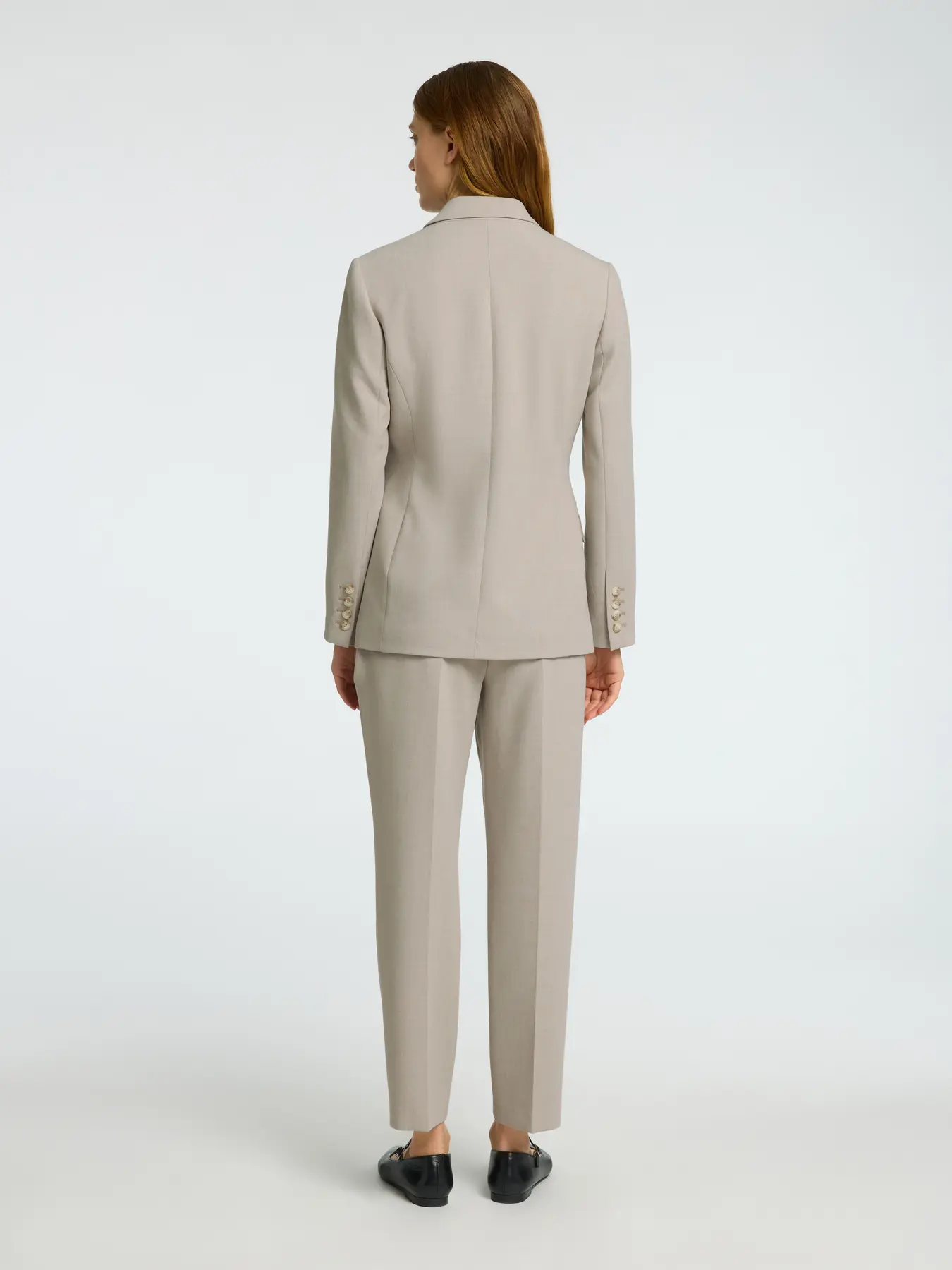 Selected Femme Naisten Bleiseri, AD-SLFRITA LS CLASSIC BLAZER MEL NOOS Island Fossil Melange - Image 2
