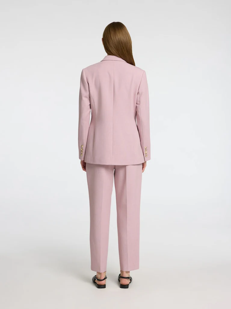 Selected Femme Naisten Bleiseri, AD-SLFRITA LS CLASSIC BLAZER MEL NOOS Vaaleanpunainen - Image 4