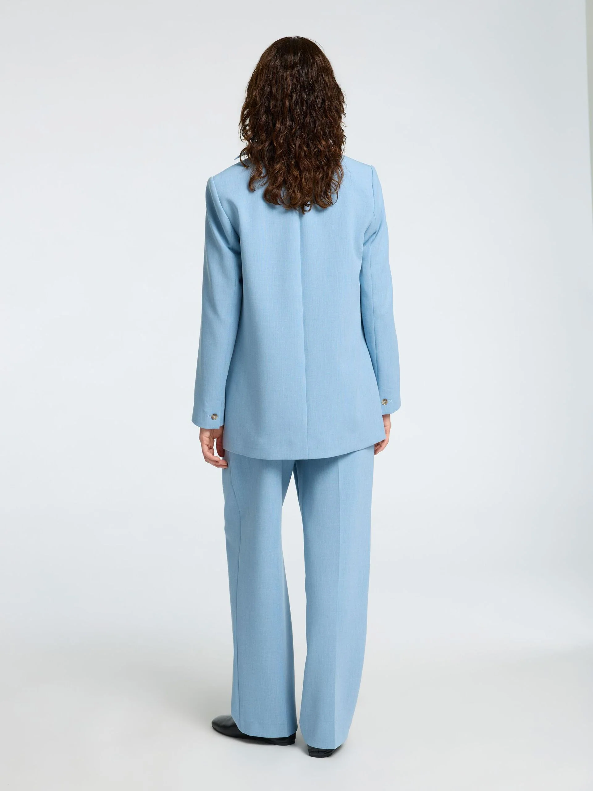 Selected Femme naisten bleiseri, SLFRITA-FREIA LS LONG BLAZER Vaaleansininen - Image 2