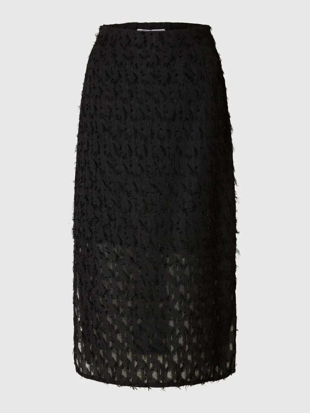 Selected Femme naisten hame, SLFMARION HW MIDI SKIRT B Black - Image 4
