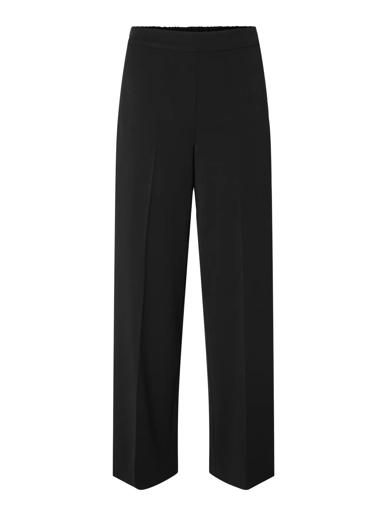 Selected Femme Naisten Housut, SLFEMMA-TARA MW WIDE PANT Black - Image 3