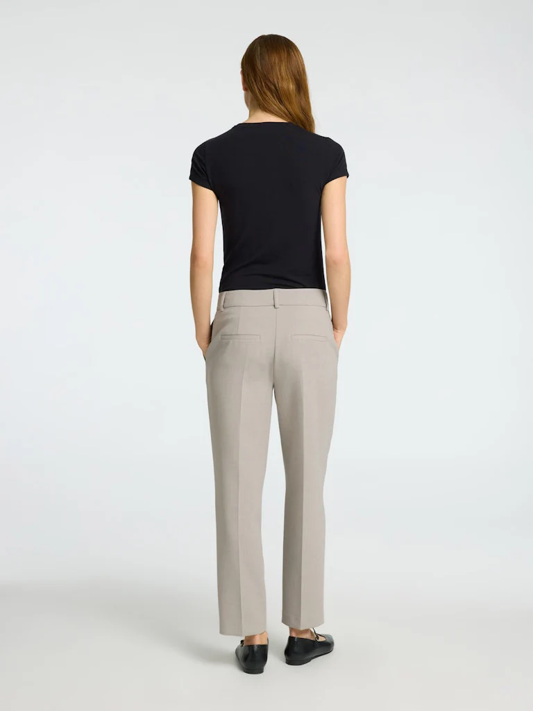 Selected Femme Naisten Housut, SLFRITA-RIA MW CROP PANT MEL NOOS Kitti - Image 2