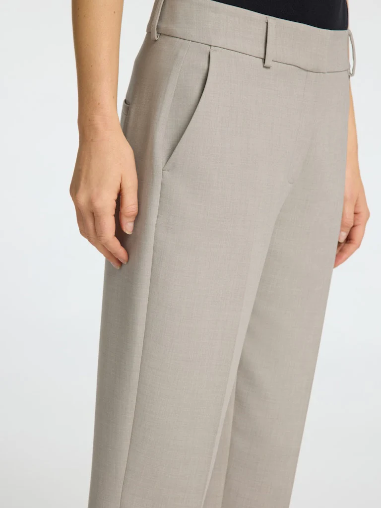 Selected Femme Naisten Housut, SLFRITA-RIA MW CROP PANT MEL NOOS Kitti - Image 5