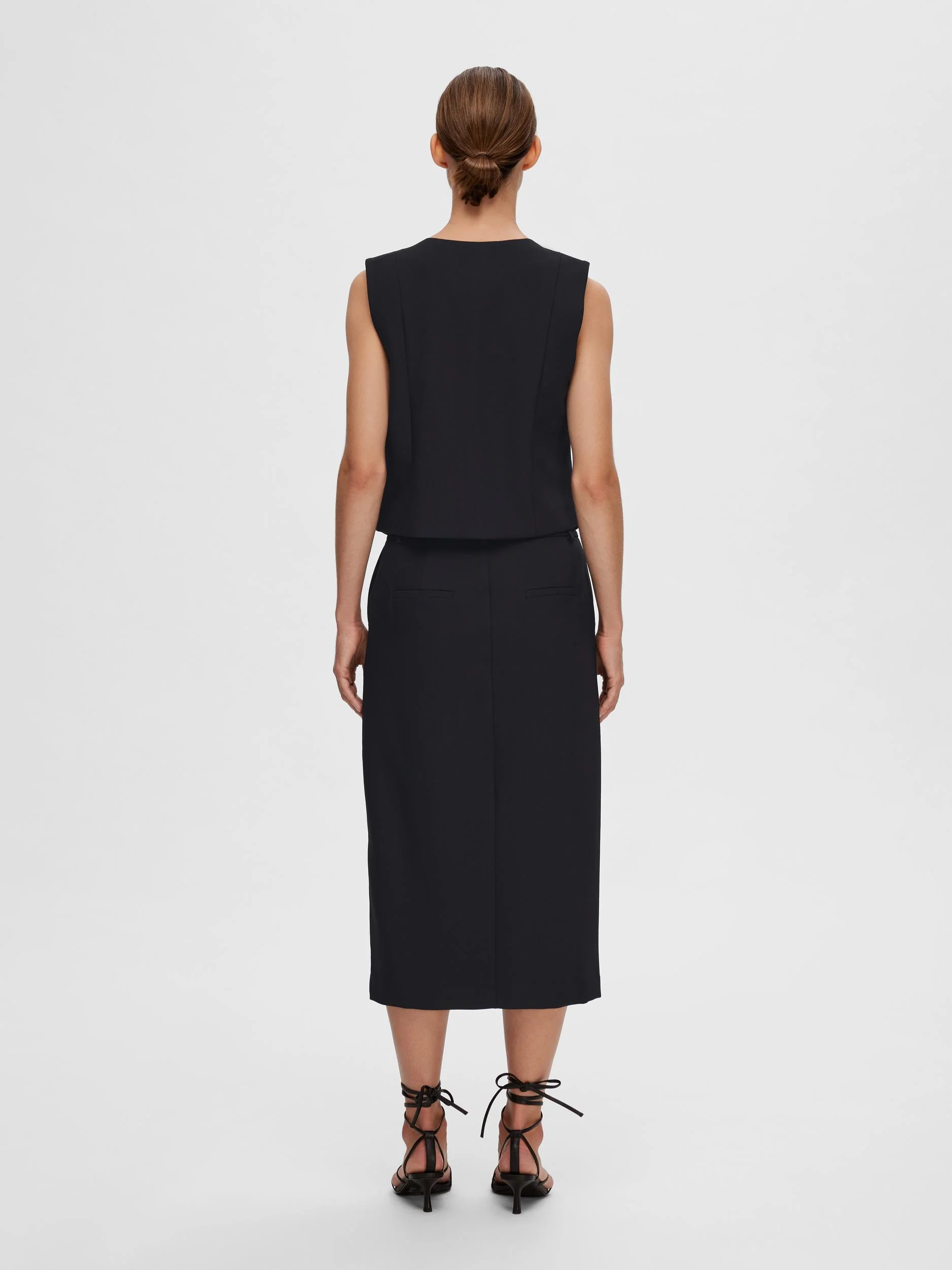 Selected Femme Naisten Liivi, SLFRITA VEST BLACK Musta - Image 2