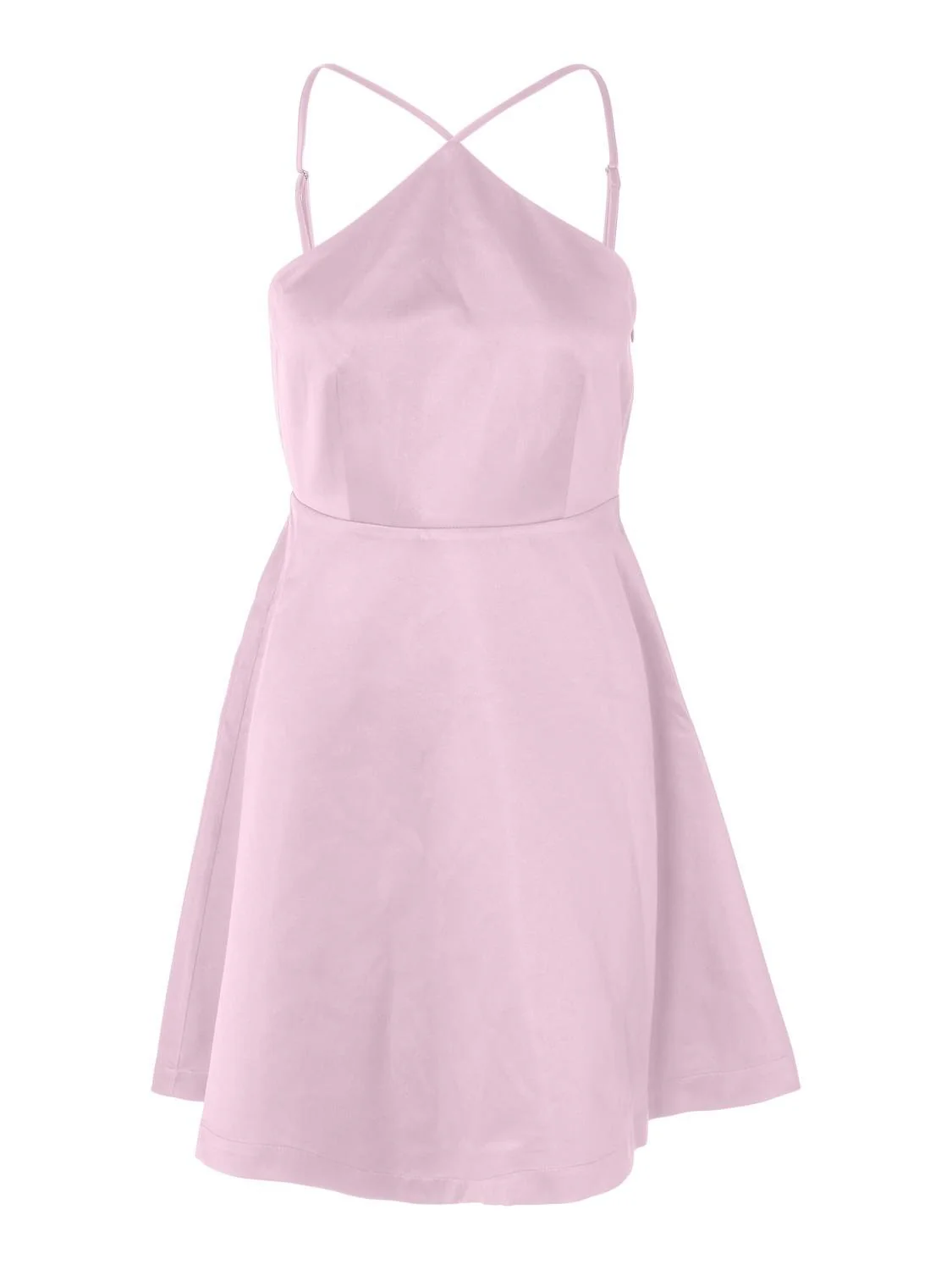 Selected Femme naisten mekko, SLFARESIA SHORT NECKHOLDER DRESS Vaaleanpunainen