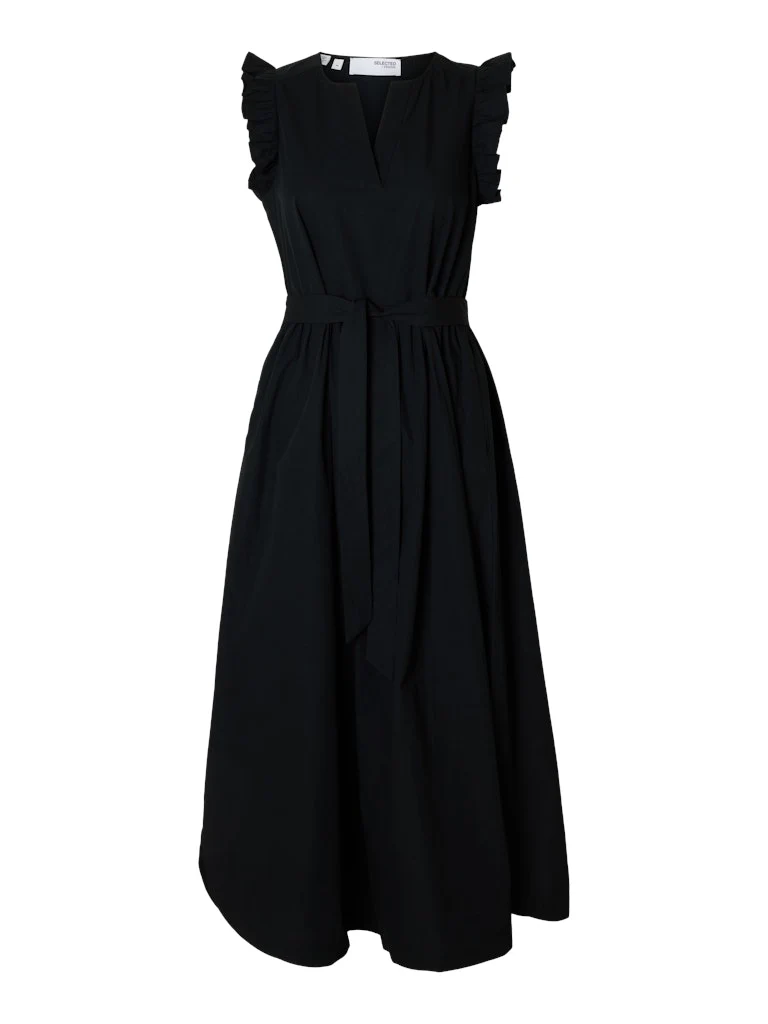 Selected Femme naisten mekko, SLFBLAIR-IDA SL LONG DRESS Musta - Image 4