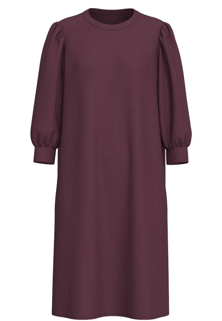 Selected Femme naisten mekko, SLFTENNY SWEAT DRESS Viininpunainen