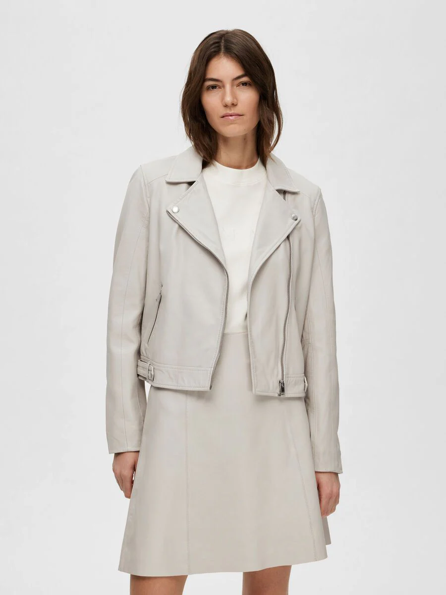Selected Femme Naisten Nahkatakki, Katie Leather Jacket Kitti