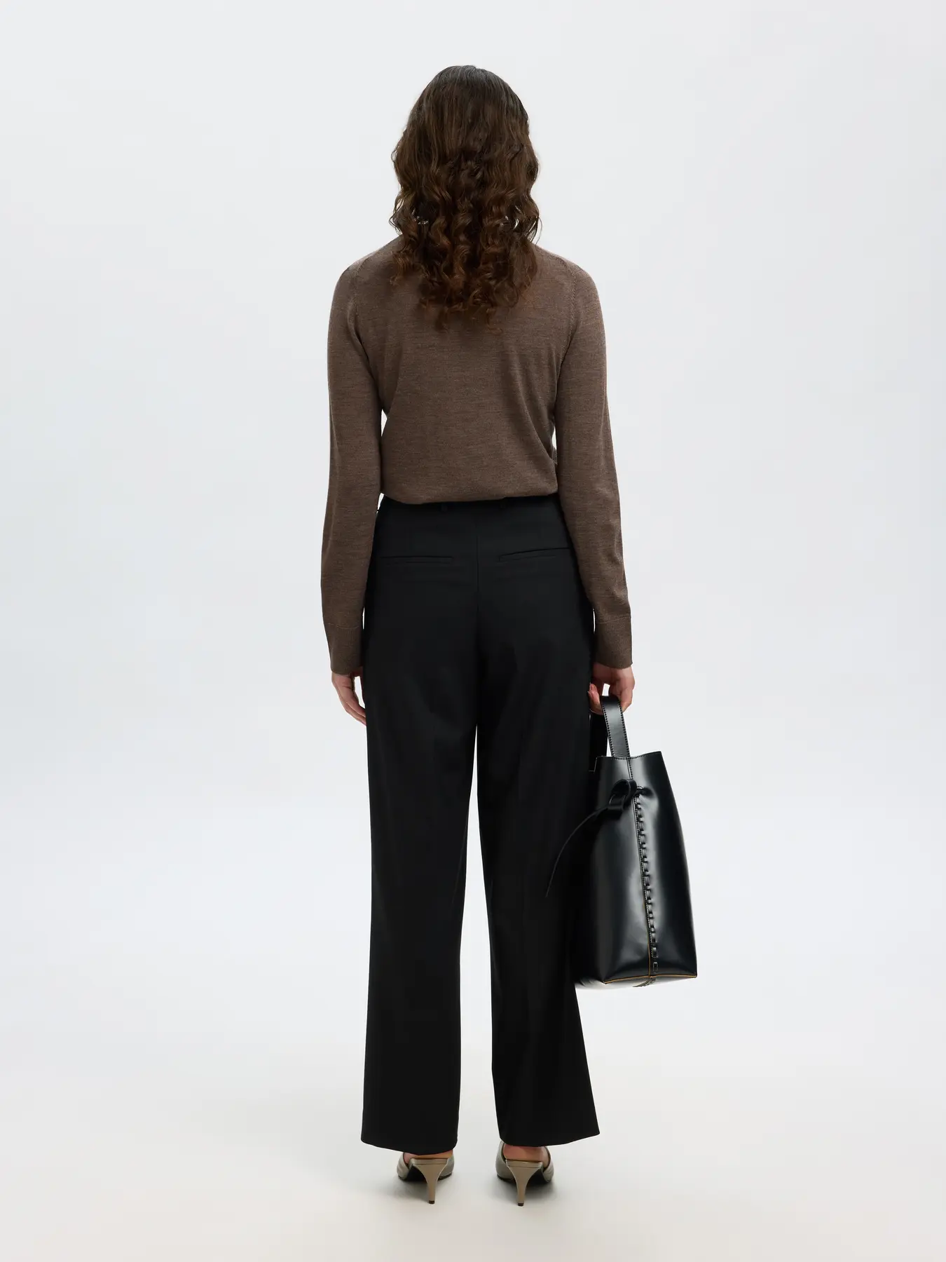 Selected Femme Naisten Neulepaita, Slfthea LS Knit Merino O-Neck Noos Delicioso - Image 2