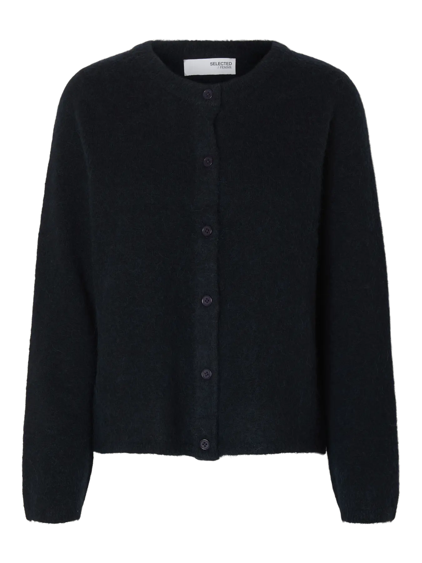 Selected Femme naisten neuletakki, SLFLULU NEW LS KNIT CARDIGAN  Dark Sapphire Melange - Image 3