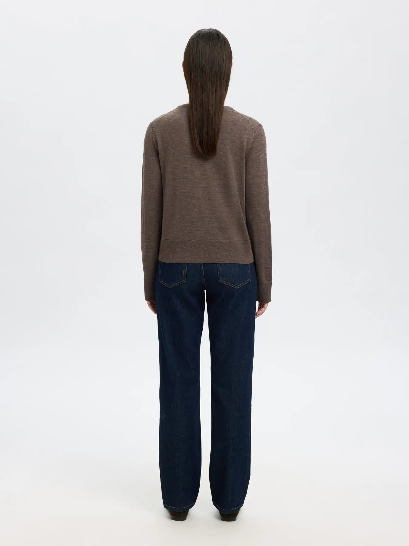 Selected Femme Naisten Neuletakki, SLFThea LS Knit Merino Cardigan Noos Delicioso - Image 2