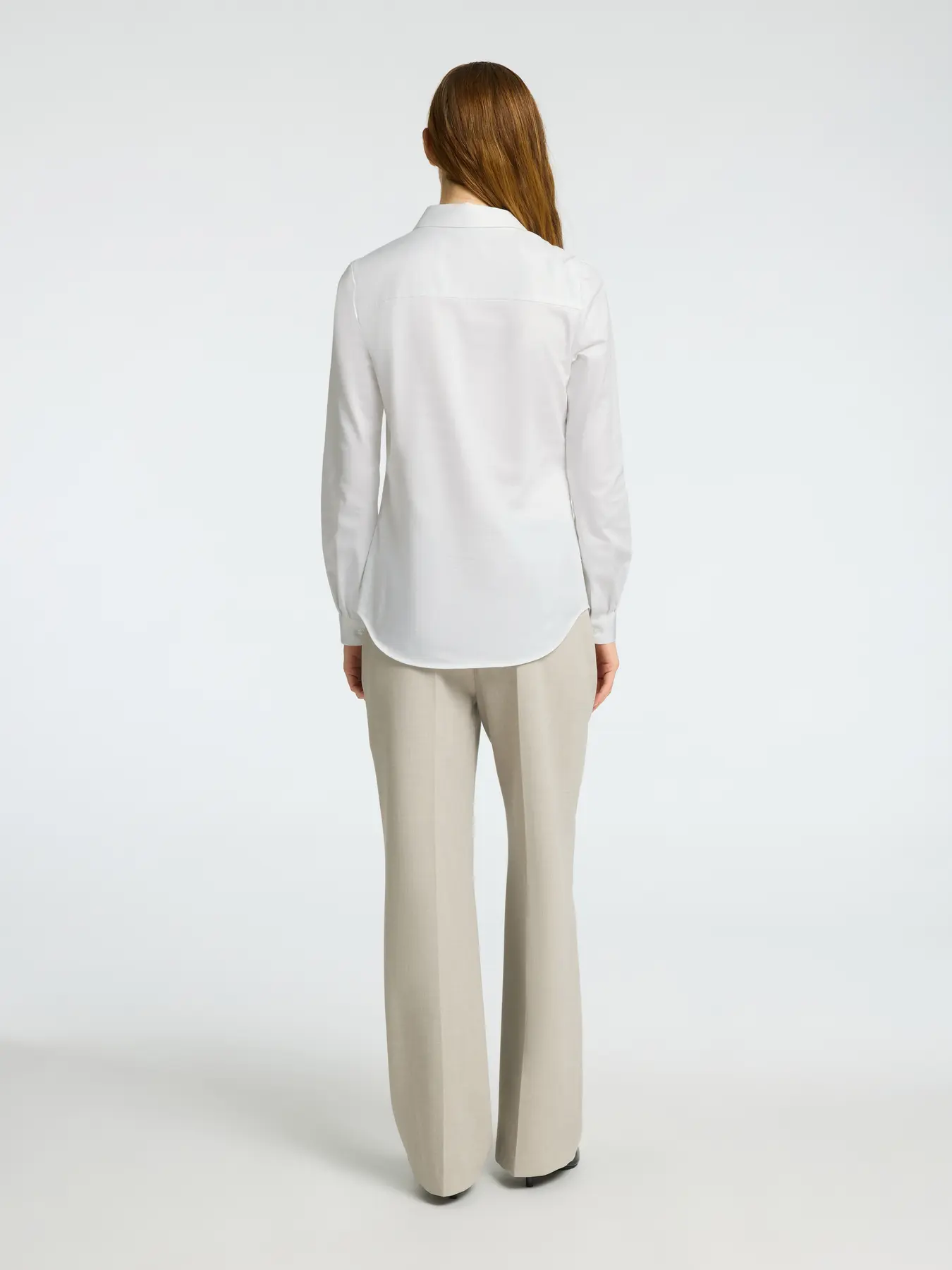 Selected Femme naisten paitapusero, SLFROMIE LS FITTED SHIRT Bright White - Image 2