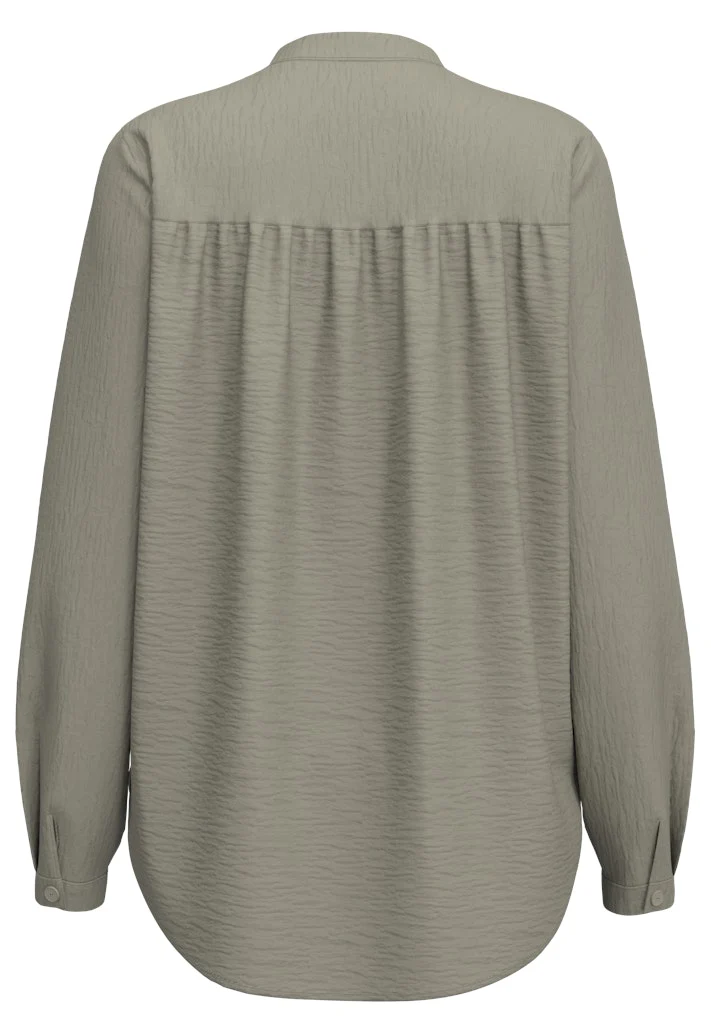 Selected Femme Naisten Pusero, SLFMIVIA LS TOP B Khaki - Image 4