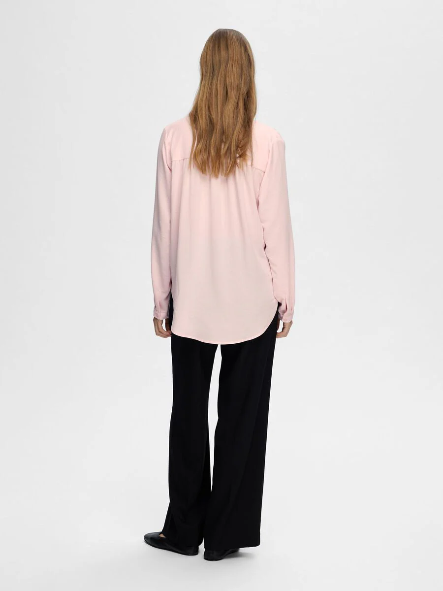 Selected Femme Naisten Pusero, SLFMIVIA LS TOP B Vaaleanpunainen - Image 2